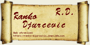 Ranko Đurčević vizit kartica